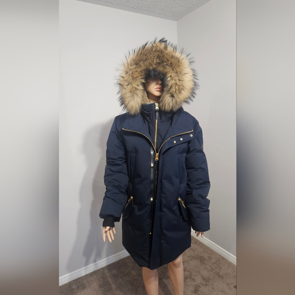 Price is Fixed: Brand New Mens Mackage Edwards Navy Parka Size 42